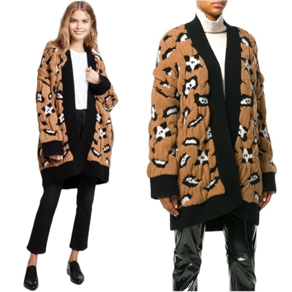 Zadig and Voltaire | Tanya Long Cardigan in Wool/Camel/Alpaca thread blend - Picture 1 of 9